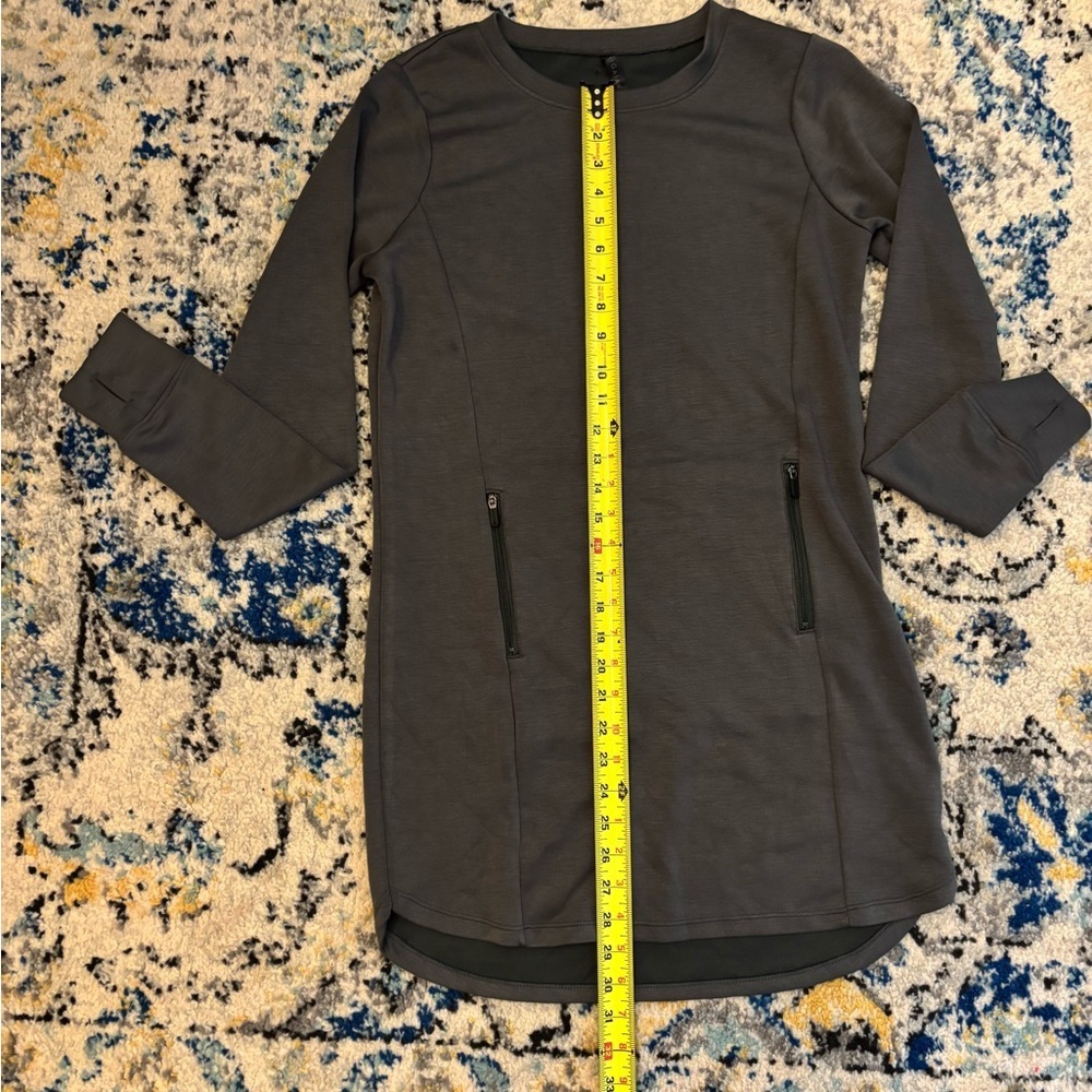 GAIAM Charcoal Long Sleeve Dress NWOT - Picture 4 of 8